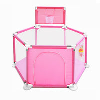 IMBABY black Kids Furniture Playpen For Children Large Dry Pool Baby Playpen Safety Indoor Barriers Home Playground Park For 0-6 Years