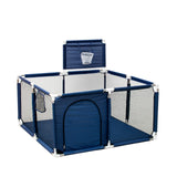 IMBABY black Kids Furniture Playpen For Children Large Dry Pool Baby Playpen Safety Indoor Barriers Home Playground Park For 0-6 Years