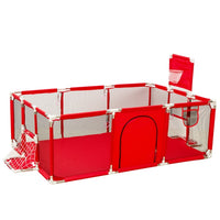 IMBABY black Kids Furniture Playpen For Children Large Dry Pool Baby Playpen Safety Indoor Barriers Home Playground Park For 0-6 Years