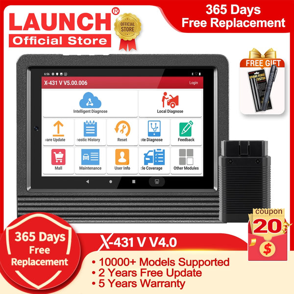 LAUNCH X431 V V4.0 Car OBD2 Diagnostic Tools Automotive Full System ECU Coding Active Test Code Reader Scanner pk PRO MINI PRO3S