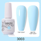 Clou Beaute 64 Colors Gel Nail Polish White Gel Polish UV Nail Base Top Matte Gel Soak Off UV Varnish Gel Paint 15ml Nail Art