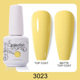 Clou Beaute 64 Colors Gel Nail Polish White Gel Polish UV Nail Base Top Matte Gel Soak Off UV Varnish Gel Paint 15ml Nail Art