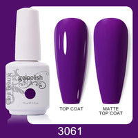 Clou Beaute 64 Colors Gel Nail Polish White Gel Polish UV Nail Base Top Matte Gel Soak Off UV Varnish Gel Paint 15ml Nail Art