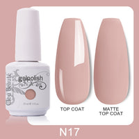 Clou Beaute 64 Colors Gel Nail Polish White Gel Polish UV Nail Base Top Matte Gel Soak Off UV Varnish Gel Paint 15ml Nail Art