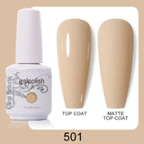 Clou Beaute 64 Colors Gel Nail Polish White Gel Polish UV Nail Base Top Matte Gel Soak Off UV Varnish Gel Paint 15ml Nail Art