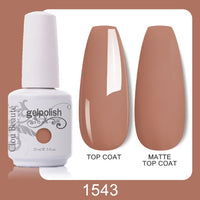 Clou Beaute 64 Colors Gel Nail Polish White Gel Polish UV Nail Base Top Matte Gel Soak Off UV Varnish Gel Paint 15ml Nail Art