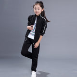 Child Tracksuit 2022 Girls Jogging Sets 4-15 Outfits 2 Piece  Sportwear Spring Children&#39;s Clothing Training Suit