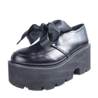 Gdgydh 2022 Two-Pieces Lace Up Women Pumps Round Toe Sweet Style Students Shoes Thick Platform High Heels Female Single Shoes