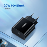 UGREEN PD Charger 20W QC4.0 QC3.0 USB Type C Fast Charger Quick Charge 4.0 3.0 QC for iPhone 13 12 Pro Xs 8 Xiaomi Phone Charger