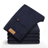 2022 New Classic Style Men&#39;s Casual Pants Business Fashion Black Blue Elastic Regular Fit Brand Trousers High Quality Clothes