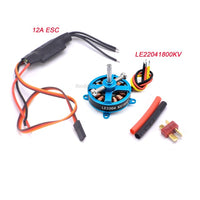 High Power Airplane Skywalker 20A ESC 2204 2300KV Brushless Motor / LE2204 1800KV Motor 12A ESC Servo Tester RC Toy Fan DIY