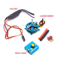 High Power Airplane Skywalker 20A ESC 2204 2300KV Brushless Motor / LE2204 1800KV Motor 12A ESC Servo Tester RC Toy Fan DIY