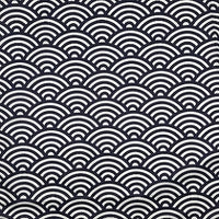 Japanese style big handkerchief cotton 100% / Furoshiki Japan classic Tradition Waves Clouds Grid printed 48cm / Many Uses