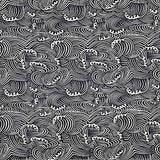 Japanese style big handkerchief cotton 100% / Furoshiki Japan classic Tradition Waves Clouds Grid printed 48cm / Many Uses