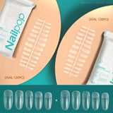 Nailpop Fake Nails Press on Nails Coffin Artificial Nails with Design Full Cover Tips Nail Accessories Tool 120/240pcs