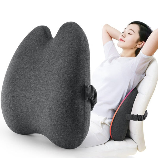 Memory Foam Waist Pillow Lumbar Support Cushion For Back Orthopedic Pillow Car Seat Office Chair Cushion Coccyx Massage Pillows