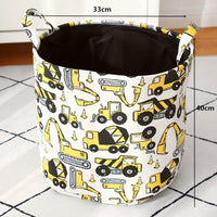Foldable Storage Basket Cartoon Dinosa Kids Toys Canvas Storage Basket Dirty Clothes Laundry Container Barrel Home Organizer