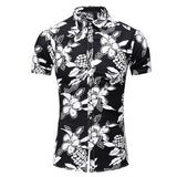 Summer New Arrival Shirts Men 2022 Fashion Print Short Sleeve Hawaiian Shirt Male Casual Flower Slim Fit Beach Shirts Plus M-7XL