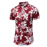 Summer New Arrival Shirts Men 2022 Fashion Print Short Sleeve Hawaiian Shirt Male Casual Flower Slim Fit Beach Shirts Plus M-7XL