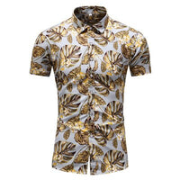 Summer New Arrival Shirts Men 2022 Fashion Print Short Sleeve Hawaiian Shirt Male Casual Flower Slim Fit Beach Shirts Plus M-7XL