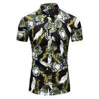 Summer New Arrival Shirts Men 2022 Fashion Print Short Sleeve Hawaiian Shirt Male Casual Flower Slim Fit Beach Shirts Plus M-7XL