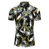 Summer New Arrival Shirts Men 2022 Fashion Print Short Sleeve Hawaiian Shirt Male Casual Flower Slim Fit Beach Shirts Plus M-7XL