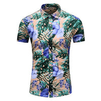Summer New Arrival Shirts Men 2022 Fashion Print Short Sleeve Hawaiian Shirt Male Casual Flower Slim Fit Beach Shirts Plus M-7XL