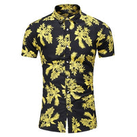 Summer New Arrival Shirts Men 2022 Fashion Print Short Sleeve Hawaiian Shirt Male Casual Flower Slim Fit Beach Shirts Plus M-7XL