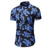 Summer New Arrival Shirts Men 2022 Fashion Print Short Sleeve Hawaiian Shirt Male Casual Flower Slim Fit Beach Shirts Plus M-7XL