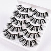 5/8/10Pairs 25mm 3D Mink Lashes Dramatic False Eyelashes  Wispy Fake Eyelash Extension Volume Faux Cils Handmade Eye Makeup