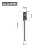 Free Shipping AX Type Head Tungsten Carbide Alloy Rotary File Drill Milling Carving Bit Point Burr Die Grinder Abrasive Tools