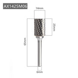 Free Shipping AX Type Head Tungsten Carbide Alloy Rotary File Drill Milling Carving Bit Point Burr Die Grinder Abrasive Tools
