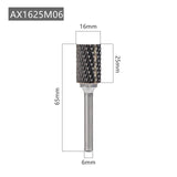 Free Shipping AX Type Head Tungsten Carbide Alloy Rotary File Drill Milling Carving Bit Point Burr Die Grinder Abrasive Tools