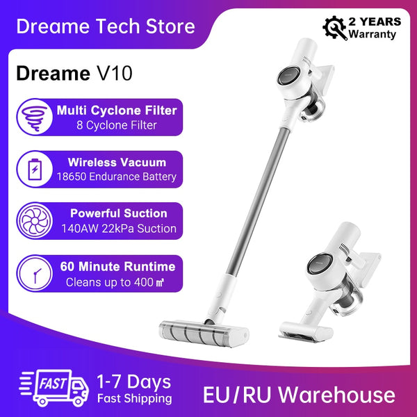 Dreame V10 handheld Wireless vacuum cleaner Portable Cordless Carpet Dust Collector Carpet Sweep Home