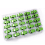 50pcs SC APC Fiber Optic Adapter singlemode simplex SC APC connector fiber optic Attenuator SC Fiber flange  Free shipping