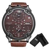 Oulm Big Watches for Men Multiple Time Zone Sport Quartz Clock Male Luxury Fashion Sport Men Wristwatch Relogio Masculino