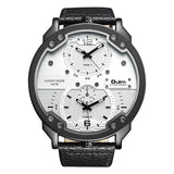 Oulm Big Watches for Men Multiple Time Zone Sport Quartz Clock Male Luxury Fashion Sport Men Wristwatch Relogio Masculino