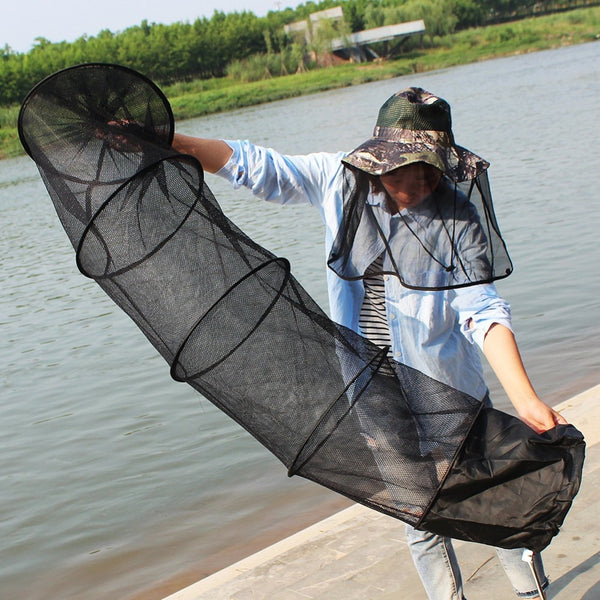 Super Strong 5-Layers Fishing Net PE Material Black Color Drive-In Net Monofilament Small Mesh Fish Net