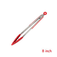 LMETJMA Premium Kitchen Tongs Silicone Cooking Tongs 9 12 inch BPA Free Non-Stick BBQ Cooking Grilling Locking Food Tongs KC0253