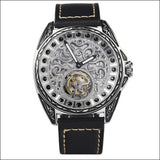 Sapphire Diamond Crystal Skeleton Tourbillon Wrist Watch