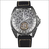 Sapphire Diamond Crystal Skeleton Tourbillon Wrist Watch