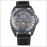 Sapphire Diamond Crystal Skeleton Tourbillon Wrist Watch