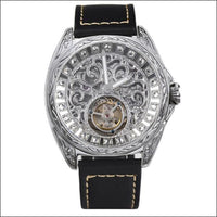 Sapphire Diamond Crystal Skeleton Tourbillon Wrist Watch