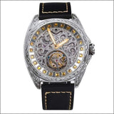 Sapphire Diamond Crystal Skeleton Tourbillon Wrist Watch