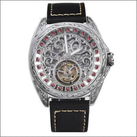 Sapphire Diamond Crystal Skeleton Tourbillon Wrist Watch
