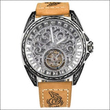 Sapphire Diamond Crystal Skeleton Tourbillon Wrist Watch