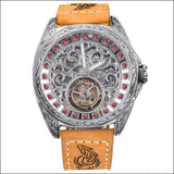 Sapphire Diamond Crystal Skeleton Tourbillon Wrist Watch