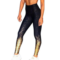 Laamei Printed Slim Fitness Leggings Women Compression Push Up Leggins Clothing Workout Printing Patchwork Trousers 2019