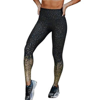 Laamei Printed Slim Fitness Leggings Women Compression Push Up Leggins Clothing Workout Printing Patchwork Trousers 2019