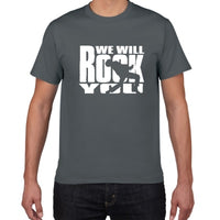 Glitter Rock Band Queen T Shirt Men Cool streetwear Pop rock T-shirt men Summer 100% Cotton Heavy Rock Tops tees men clothing